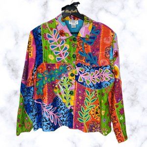 Minnie’s Closet Multi Patchwork Floral Embroidered